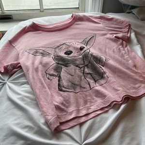 Girls baby Yoda shirt